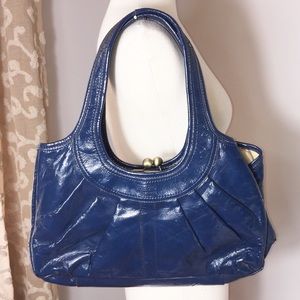 Coach Blue Leather Satchel